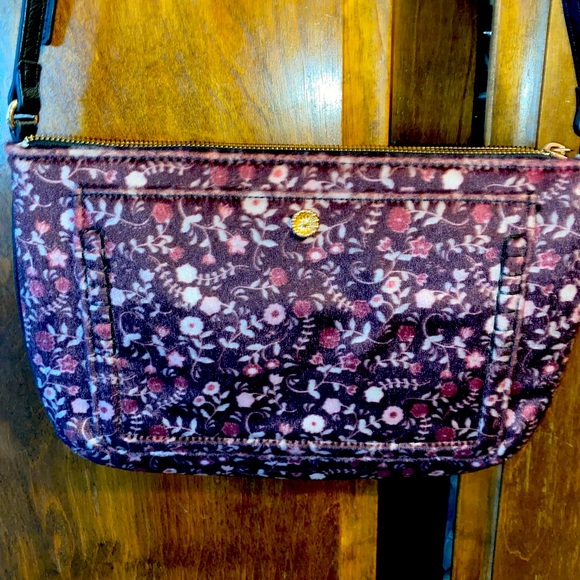 Lauren Conrad plum pink wool purse handbag crossbody - Picture 2 of 7